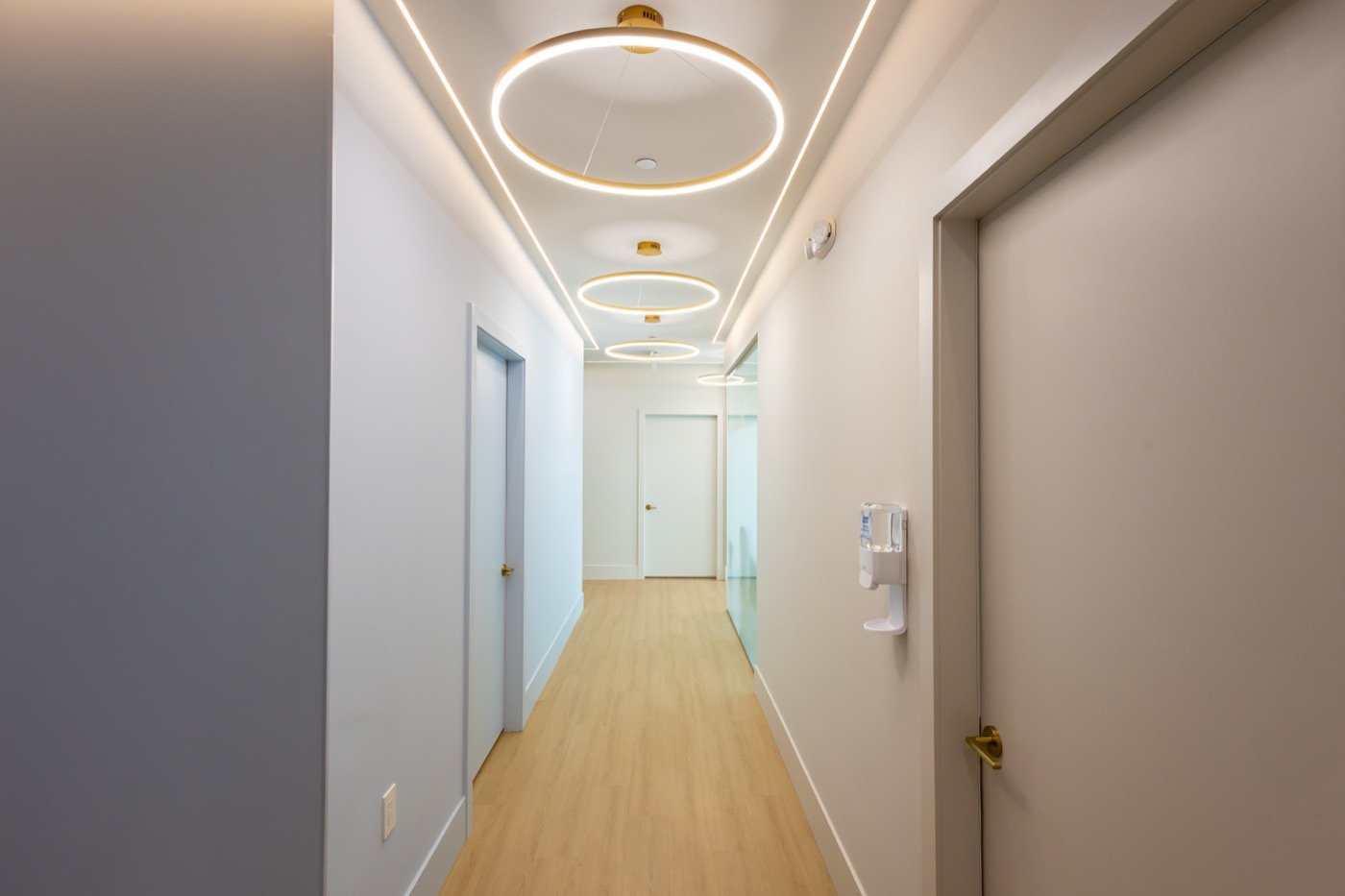 Clinic hallway at 3265 Heather Street