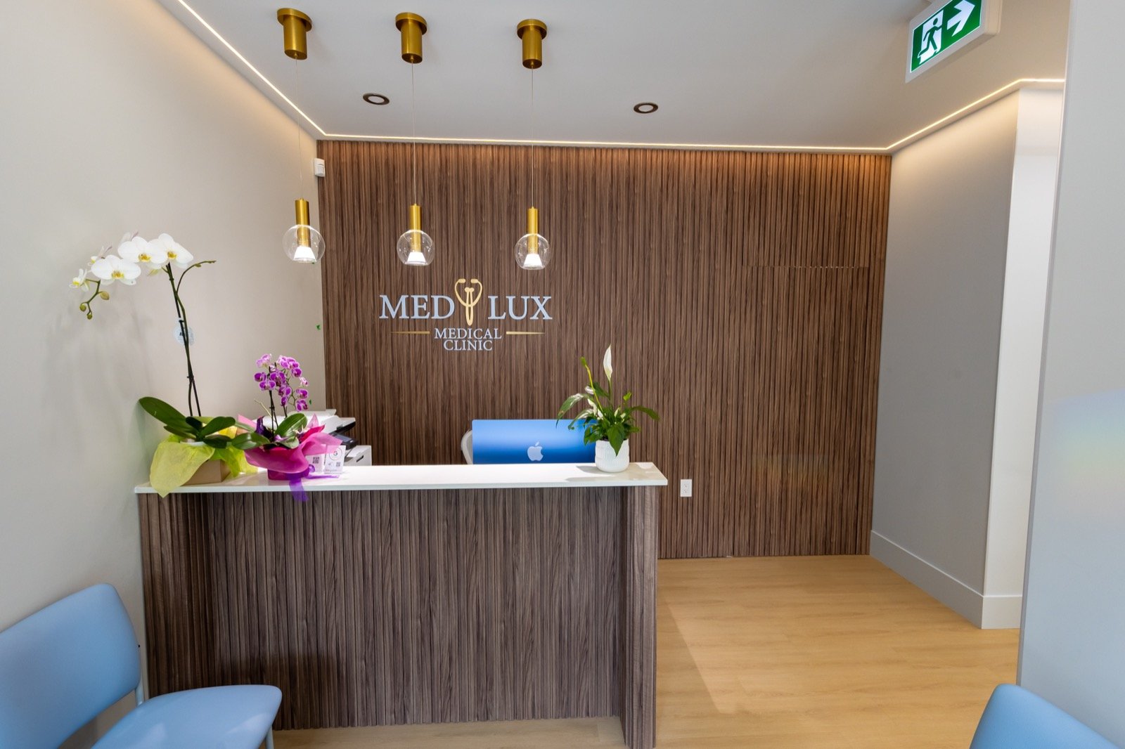 Clinic reception at 3265 Heather Street, Vancouver
